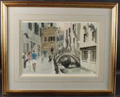 View of Venice by John Yardley, watercolour, sold Oct 2025