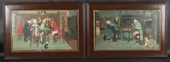 Chess players and card players by Cecil Aldin, print (other), sold Oct 2025
