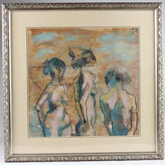 Untitled by Henryk Gotlib, pastel and mixed, offered Aug 2025