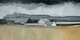 Llyn Landscape by Tom Jones, oil on board, sold Apr 2024