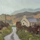 Rain Near Aberdaron by Gareth Thomas, oil, sold Apr 2024
