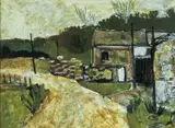 'Ty Newydd by Gwilym Prichard, oil on board, sold Apr 2024