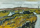 Untitled by Wilf Roberts, 1997, acrylic on paper, sold Apr 2024