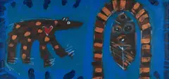 'Brown Bear Admiring by William Brown, 1998, oil on canvas, sold Apr 2024