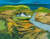 Untitled by John Elwyn, oil on canvas, sold Apr 2024