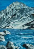 Tryfan a Llyn Ogwen by Gwyn Roberts, oil on canvas, sold Apr 2024