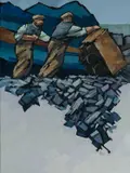 Untitled by Ifor Pritchard, oil on canvas, sold Apr 2024
