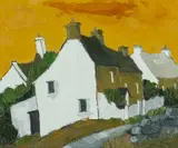 Bwthyn Traeth by Wynne Jenkins, oil on canvas, sold Apr 2024