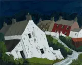 Beach House, Abereiddy by Wynne Jenkins, oil on canvas, sold Apr 2024