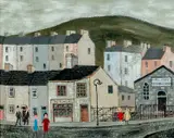 Untitled by Jack Jones, oil on board, sold Apr 2024