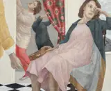 The Franklin by Sally Moore, oil on board, offered Apr 2024
