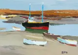 Low Tide by Donald McIntyre, acrylic on board, sold Apr 2024