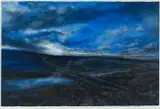 'Distant Blue Peninsula by Iwan Gwyn Parry, watercolour on paper, sold Apr 2024