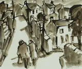 Tyle Mount by Mike Jones, watercolor, sold Apr 2024