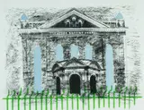 Bethesda Baptist Chapel, Swansea by John Piper, lithograph, sold Apr 2024