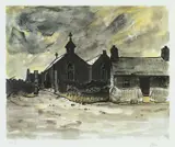 Untitled by Kyffin Williams Ra limited edition, lithograph, sold Apr 2024