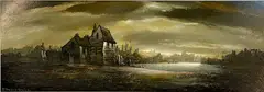 Untitled by Edward Elliott, oil on board, offered Apr 2024