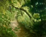 Untitled by Ian Grant, oil on canvas, sold Apr 2024
