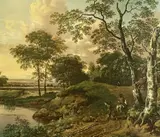 Colour print - pastoral landscape Provenance: private collection by Jan Wijnants, print, sold Apr 2024