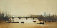 London Bridge by Anthony Robert Klitz, oil on canvas, sold Apr 2024