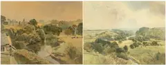 'The Castle by Arthur Miles, watercolour, sold Apr 2024