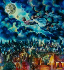 Unique resin print - entitled 'Come Away by Kerry Darlington limited edition, print, sold Apr 2024