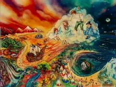 Unique resin print - entitled 'Peter Pan in by Kerry Darlington limited edition, print, sold Apr 2024