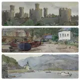 Untitled by Alan R. Yates, 1951, watercolor, sold Mar 2024