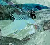 Green Coast by Elizabeth Haines, mixed media on canvas, sold Mar 2024
