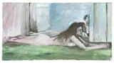 Study of a female nude by Ivor Davies, 2013, oil on canvas, sold Mar 2024
