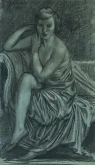 Untitled by Randolphe Schwabe, 1933, charcoal on paper, offered Mar 2024