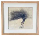 Hawthorn, Winter by David James Woodford, pencil on paper, sold Mar 2024