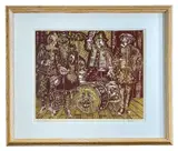 s proof wood engraving - entitled verso, by Karel Lek, engraving, offered Mar 2024
