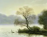 The Kissing Trees by Michael John Hill, oil on canvas, sold Mar 2024