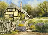 Untitled by Anthony Nicholls, watercolour, sold Mar 2024