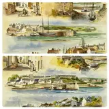 Anglesey by Alan Kirk Patrick, watercolor, offered Mar 2024