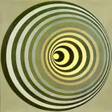 RCB label by Victor Vasarely, lithograph, sold Mar 2024