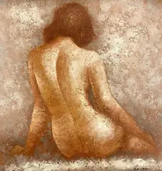 Untitled by Edward Barton, oil on canvas, sold Feb 2024