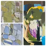 Traeth by Michael Hunt, oil on canvas, sold Feb 2024