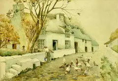 Untitled by Harry Hughes Williams, watercolour, sold Feb 2024
