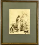 Untitled by George Richmond, watercolor, sold Feb 2024