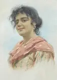 Untitled by Vittorio Tessari, watercolour, sold Jan 2024