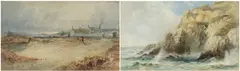 Sheep and by James Harris Of Swansea, watercolor, sold Jan 2024