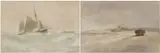 Formidable by James Harris Of Swansea, watercolor, sold Jan 2024