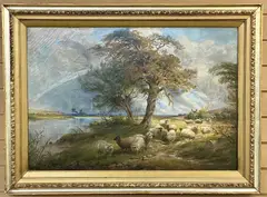Untitled by Thomas George Cooper, 1895, oil on canvas, sold Jan 2024