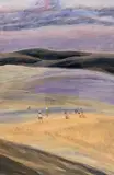 Dancing Sand by Jain Koffler Ba, mixed media, sold Jan 2024