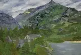 Llanberis 1 by Jain Koffler Ba, oil on paper, sold Jan 2024
