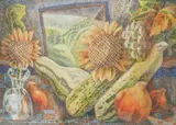 Autumn Window by Tim Rossiter limited edition, print, sold Dec 2023