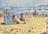 Untitled by Keith Gardner, oil on board, sold Dec 2023