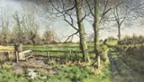 Untitled by Tony Wooding, 1994, oil on canvas, sold Dec 2023